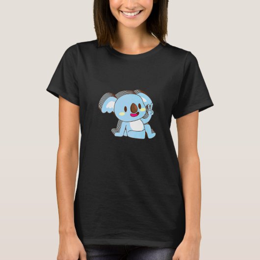 コアラの多層平和リラックスかわいい美意識 Tシャツ (正面)