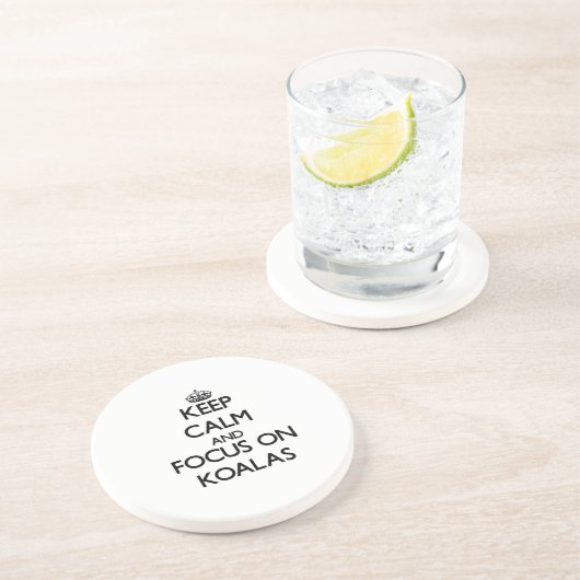 コアラの平静そして焦点を保って下さい コースター (側面)