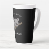 コアラの方が人生だ カフェラテマグ (右アングル)