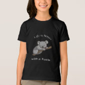 コアラの方が人生だ トライブレンドＴシャツ (正面)