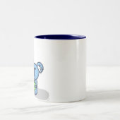 コアラの日光-青 ツートーンマグカップ (中央)