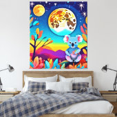 コアラの月夜 キャンバスプリント (インサイチュ (寝室))