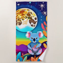 コアラの月夜 ビーチタオル