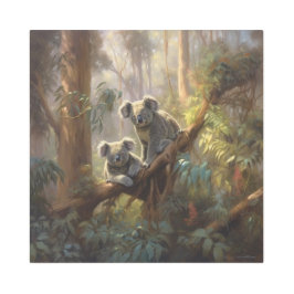 コアラの森の夢 メタルプリント