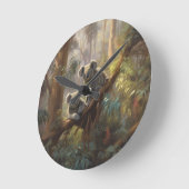 コアラの森の夢 ラウンド壁時計 (傾斜)