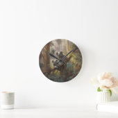 コアラの森の夢 ラウンド壁時計 (ホーム)