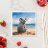 コアラの海 スタンダードカクテルナプキン (インサイチュ)