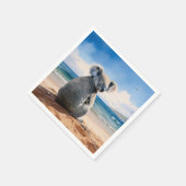 コアラの海 スタンダードカクテルナプキン (角)