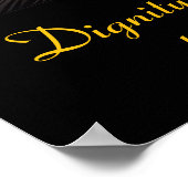 コアラの穏やかな滝の花を見守る ポスター (角)