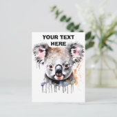 コアラの肖像 ポストカード (スタンド正面)