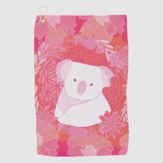 コアラの花 ゴルフタオル (正面)