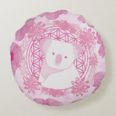 コアラの花 ラウンドクッション (裏面)