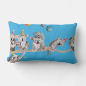 コアラの誕生日パーティー かわいいコアラ 子供用クッション ランバークッション (正面)