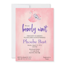 コアラの赤ちゃんのシャワー招待状