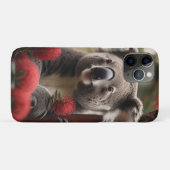 「コアラの退却:赤いバンクシアの木に隠れた」 Case-Mate iPhoneケース (裏面(横))