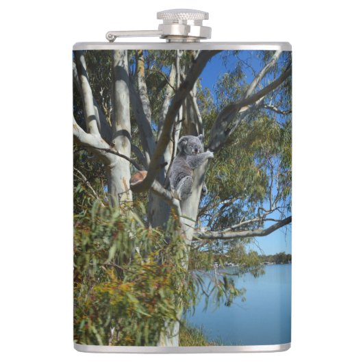 コアラはガムの木で眠っていた。 フラスク (正面)