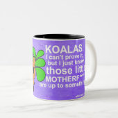 コアラは何かまであります ツートーンマグカップ (正面右)