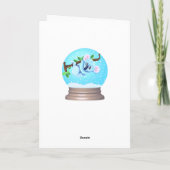 コアラは可愛いスノーグローブピンクガーリー色 カード (裏面)