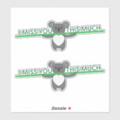 コアラは恋しく思こんなに耐える シール (シート)