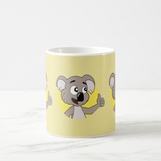 コアラは漫画のコーヒーマグをクマ コーヒーマグカップ (中央)