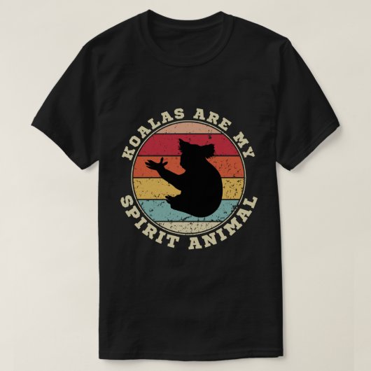 コアラは私の精神動物のTシャツ Tシャツ (デザイン正面)