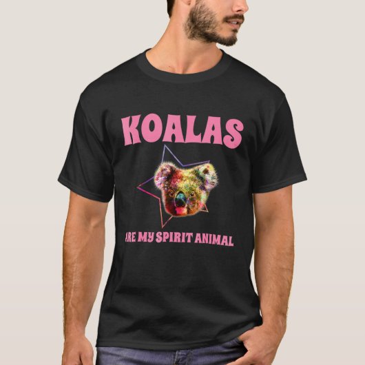 コアラは私の霊性動物だ Tシャツ (正面)