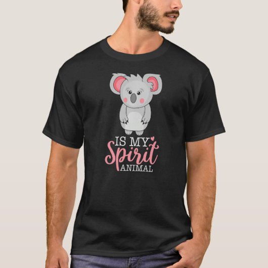 コアラは私の霊性動物で可愛いコアラIキッズコアル Tシャツ (正面)