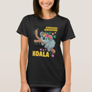 コアラは素晴らしコアラ熊のユーモアを解く Tシャツ