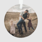 コアラは4人の家族として初めてのクリスマスを支える オーナメント (裏面)