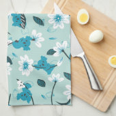 コアラよくはしゃぐ柄かわいい動物と自然アート キッチンタオル (四つ折り)