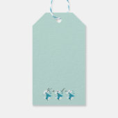 コアラよくはしゃぐ柄かわいい動物と自然アート ギフトタグ (裏面)