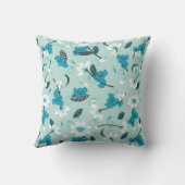 コアラよくはしゃぐ柄かわいい動物と自然アート クッション (裏面)