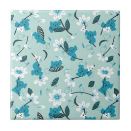 コアラよくはしゃぐ柄かわいい動物と自然アート タイル