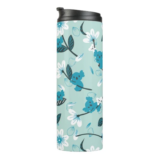 コアラよくはしゃぐ柄かわいい動物と自然アート タンブラー (回転右)