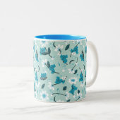 コアラよくはしゃぐ柄かわいい動物と自然アート ツートーンマグカップ (正面右)