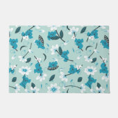 コアラよくはしゃぐ柄かわいい動物と自然アート ドアマット (正面)