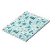 コアラよくはしゃぐ柄かわいい動物と自然アート ノートパッド (回転)