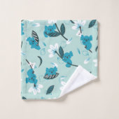 コアラよくはしゃぐ柄かわいい動物と自然アート バスタオルセット (ウォッシュタオル)