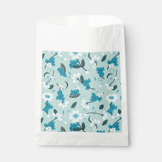 コアラよくはしゃぐ柄かわいい動物と自然アート フェイバーバッグ (正面)