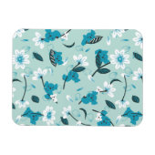 コアラよくはしゃぐ柄かわいい動物と自然アート マグネット (横)