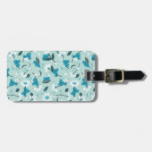 コアラよくはしゃぐ柄かわいい動物と自然アート ラゲッジタグ (正面横)