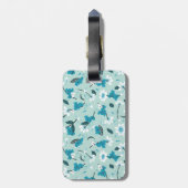 コアラよくはしゃぐ柄かわいい動物と自然アート ラゲッジタグ (裏面縦)