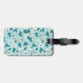 コアラよくはしゃぐ柄かわいい動物と自然アート ラゲッジタグ (裏面横)