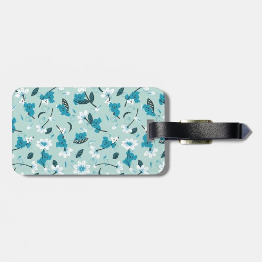 コアラよくはしゃぐ柄かわいい動物と自然アート ラゲッジタグ (裏面横)