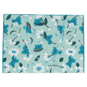 コアラよくはしゃぐ柄かわいい動物と自然アート ラージペーパーバッグ (裏面)