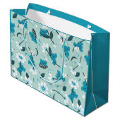 コアラよくはしゃぐ柄かわいい動物と自然アート ラージペーパーバッグ (裏面アングル)