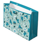 コアラよくはしゃぐ柄かわいい動物と自然アート ラージペーパーバッグ (正面アングル)