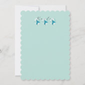 コアラよくはしゃぐ柄かわいい動物と自然アート 招待状 (裏面)