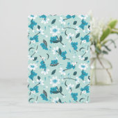 コアラよくはしゃぐ柄かわいい動物と自然アート 招待状 (スタンド正面)