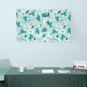 コアラよくはしゃぐ柄かわいい動物と自然アート 横断幕 (トレードショー)